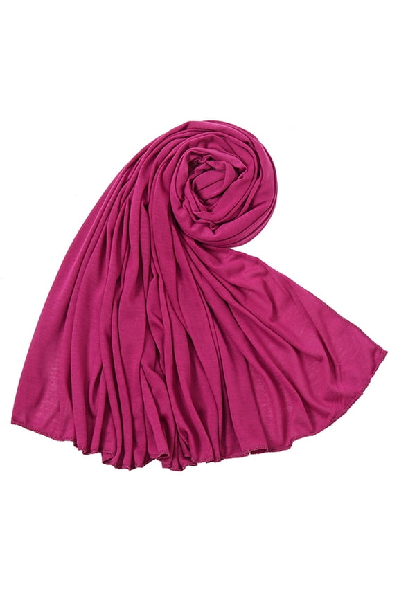 Woman Soft Scarf Shawl Plain Cotton Jersey Scarves Turban Women Long Shawls Heads Wrap Headsband