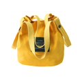 thumbnail image 1 of Willtoo Women Canvas Shoulder Bag, Tote Handbag Mini Single Crossbody Messenger Bag Long Strap Shopping Bag Pouch Multi-Color Yellow, 1 of 2