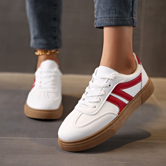 Willtoo Women Classic Retro Gum Sole Fashion Sneakers Casual Tennis Skate Shoe Genuine Faux Leather Walking Footwear