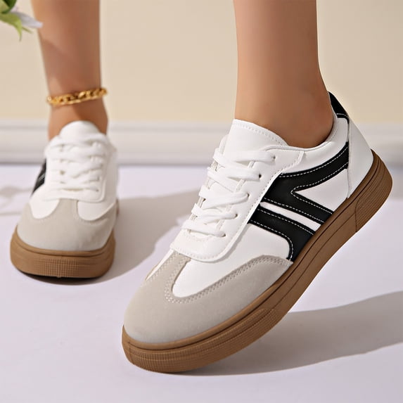 Willtoo Women Classic Retro Gum Sole Fashion Sneakers Casual Tennis Skate Shoe Genuine Faux Leather Walking Footwear