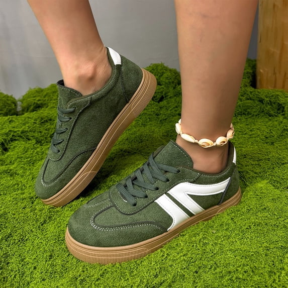 Willtoo Women Classic Retro Gum Sole Fashion Sneakers Casual Tennis Skate Shoe Genuine Faux Leather Walking Footwear