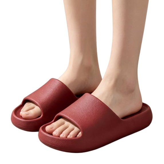 Willtoo Women Cloud Slide Sandals Thick Platform Non‑Slip Open Toe Shower Slippers Soft Comfort Indoor Outdoor House Slides Lightweight Bedroom Bathroom Beach Slippers