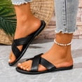 thumbnail image 1 of Willtoo Women Comfortable Flat Beach Sandals With Wide Straps For Outdoor Spring Summer 2026, Ladies Casual Wrap Around Open Toe Shoes, 1 of 7