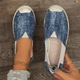 thumbnail image 1 of Willtoo Women Denim Spliced Espadrille Flats Breathable Casual Walking Shoes Lightweight Non Slip Slip‑On Loafers, 1 of 3