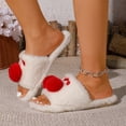 thumbnail image 1 of Willtoo Women Fluffy Faux Fur Slide Slippers Cute Non Slip Open Toe Warm House Slippers For Fall Winter Bedroom Shoes, 1 of 4