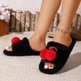 thumbnail image 1 of Willtoo Women Fluffy Faux Fur Slide Slippers Cute Non Slip Open Toe Warm House Slippers For Fall Winter Bedroom Shoes, 1 of 5