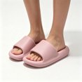 thumbnail image 1 of Willtoo Women House Slipper with Drain Holes Solid Color Thick Non-Slip Indoor Bathroom Sandals Lightweight Waterproof Open Toe Slide Classic Summer Shower Shoe, 1 of 4