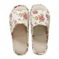 thumbnail image 1 of Willtoo Women House Slippers Non Slip Cotton Linen Indoor and Outdoor Home Slipper Sandals Open Toe Bedroom Breathable Shoes Fluff Slippers, 1 of 3