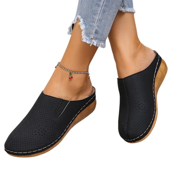 Willtoo Women Orthopedic Mules Slip-On Closed Toe Comfortable Womens Mule Orthopedic Sandals