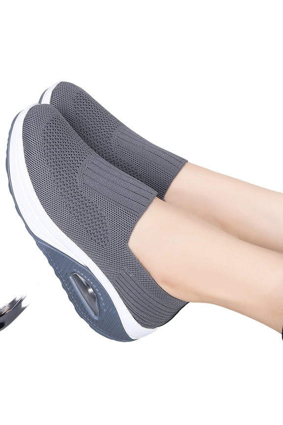 Women Orthopedic Sneakers Walking Shoes,Mesh Breathable Arch Support Slip-on Light Air Cushion Orthopedic Sneakers Diabetic Shoes