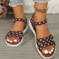 thumbnail image 1 of Willtoo Women'S Polka Dot Sandals, Low Heel Open Toe Breathable, Summer Casual Beach Shoes, 1 of 6