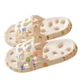 thumbnail image 1 of Willtoo Women Slides Sandals Hollow Hole Printed Non-Slip House Slippers Casual Platform Beach Sandals Bathroom Slides Shower Shoes, 1 of 4