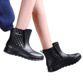thumbnail image 1 of Willtoo Women Waterproof Short Rain Boots, Lightweight Non‑Slip Ankle Rain Booties, Elastic Weather‑Resistant Outdoor Rain Shoes, 1 of 6