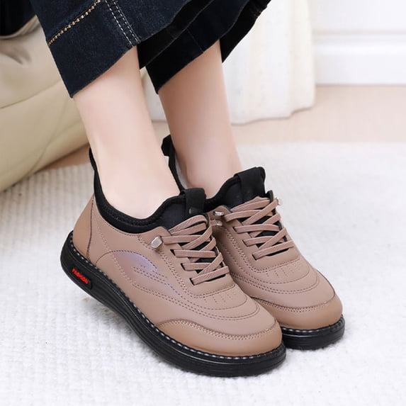 Willtoo Women Winter Faux Fur Lined Trainers Warm Sneakers Walking Ankle Boots Low Top Thermal Snow Shoes Outdoor Sports Running Shoes