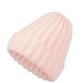 thumbnail image 1 of Willtoo Women Wool Blend Knitted Beanie Winter Solid Color Casual Soft Warm Cable Cap Pink, 1 of 2