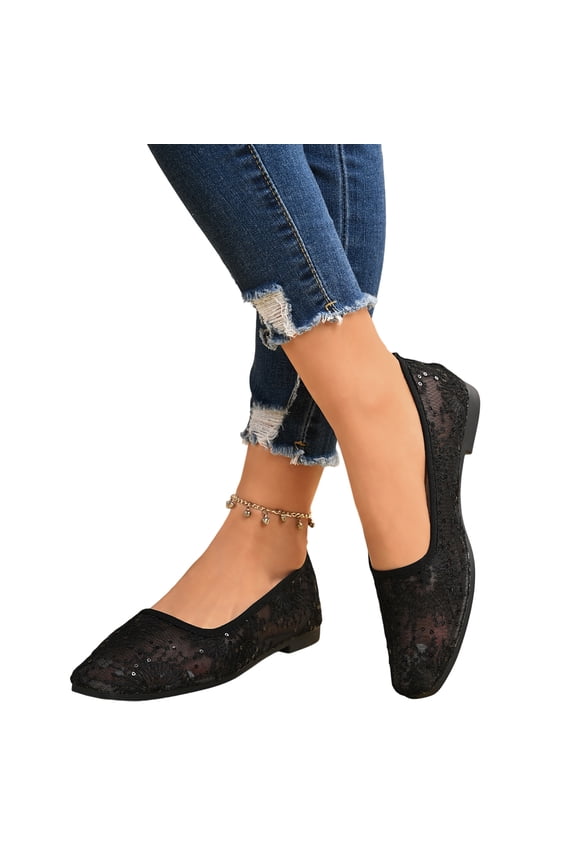 Women's Ballet Flats 2026 Shoes Pumps Comfort Comfortable for Walking Low Heel Casual