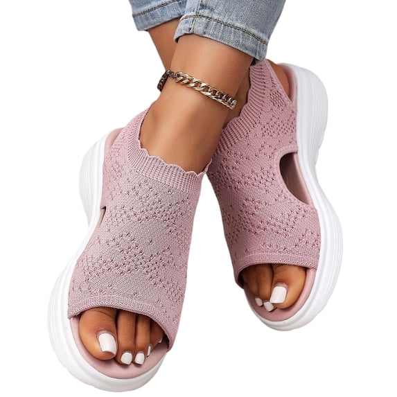 Willtoo Women's Breathable Orthopedic Sandals Comfortable Walking Tennis Shoes Arch Support Wide Fit Shoes
