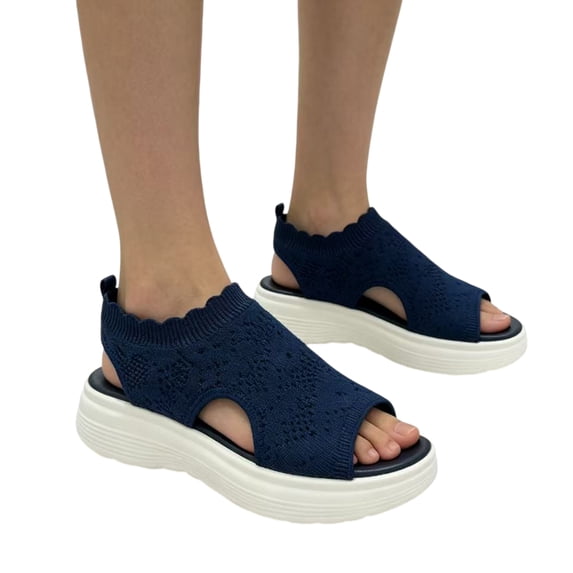 Willtoo Women's Breathable Orthopedic Sandals Comfortable Walking Tennis Shoes Arch Support Wide Fit Shoes