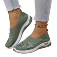 thumbnail image 1 of Willtoo Women's Butterfly Embroidered Loafers Breathable Knitted Mesh Slip-on Loafers Lightweight Comfortable Casual Sneakers Orthopedic Walking Shoes with Arch Support, 1 of 5
