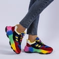 thumbnail image 1 of Willtoo Women's Comfortable Fashion Colorful Sneakers Wide Foot Sneakers Outdoor Running Workout Lace-up Platform Casual Shoes, 1 of 5