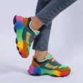 thumbnail image 1 of Willtoo Women's Comfortable Fashion Colorful Sneakers Wide Foot Sneakers Outdoor Running Workout Lace-up Platform Casual Shoes, 1 of 5
