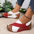 thumbnail image 1 of Willtoo Women's Contrast Color Flat Orthopedic Sandals 2026, Crisscross Strap Open Toe Summer Shoes, Comfortable Orthopedic Sandals, 1 of 5