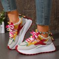 thumbnail image 1 of Willtoo Women's Fashion Chunky Platform Sneakers Arch Support Colorful Platform Sneakers Non-Slip Breathable Athletic Shoes, 1 of 5