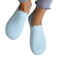thumbnail image 1 of Willtoo Women's Flats Slip On Go Walk Shoes for Women Comfortable Walking Sneakers Knit Low Wedge Dressy Ballet Shoes, 1 of 7