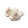 thumbnail image 1 of Willtoo Women's Floral Silk Slippers Elegant Open Toe House Shoes Non-slip EVA Sole Indoor Outdoor Summer Slides Breathable Spa Sandals, 1 of 4