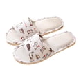 thumbnail image 1 of Willtoo Women's House Slippers Open Toe Comfortable Indoor Slide Brown 6.5, 1 of 4
