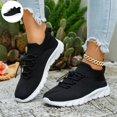 thumbnail image 1 of Willtoo Women’s Knit Sock Sneakers, Quick Lace Toggle Closure Slip‑On Walking Shoes, Breathable Mesh Lightweight Athletic Shoes, Non‑Slip Casual Running Shoes, 1 of 6