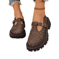 thumbnail image 1 of Willtoo Women's Mary Jane Shoes Round Toe Retro Chunky Flats Platform Lug Sole Buckle Strap Casual Fashion Walking Shoes, 1 of 6