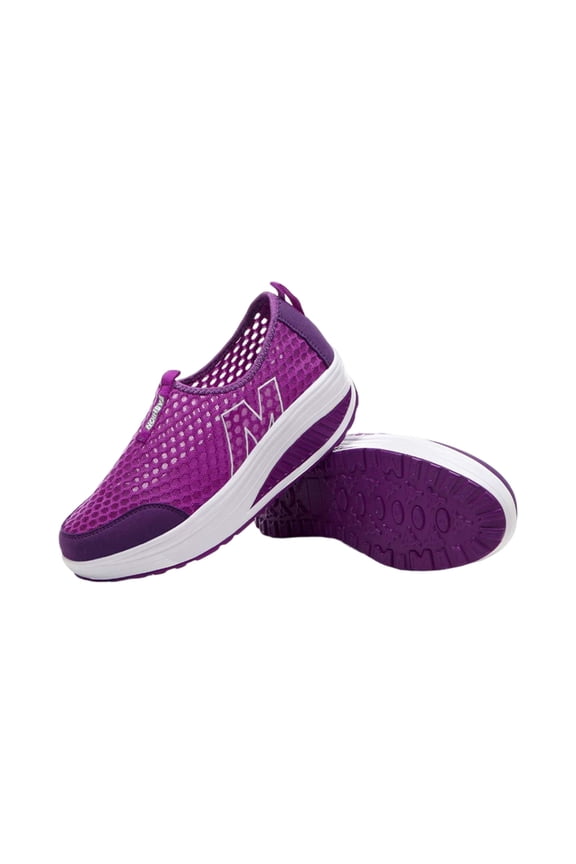 Women's Mesh Air Cushion Shake Sneakers Hollow Network Mesh Go Running Trainers Athletic Walk Gym Shoes Sport Run Orthopedic Shoes