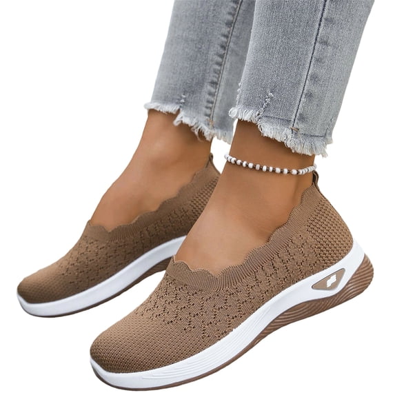 Willtoo Women's Mesh Walking Orthopedic Shoes Lightweight and Breathable Slip Casual Sports Shoes Soft Soled Casual for Summer