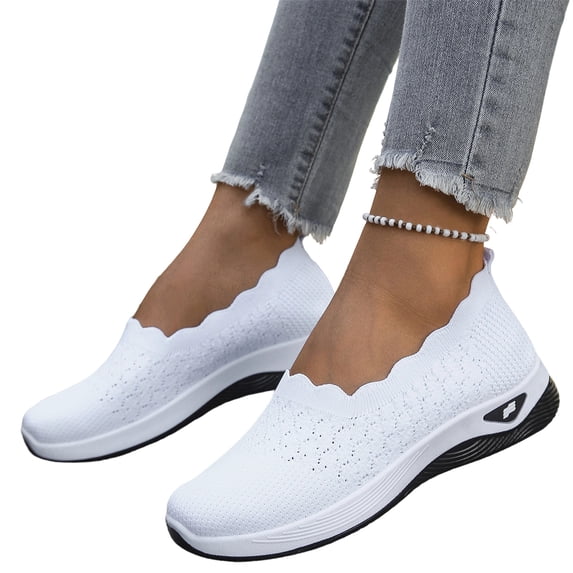 Willtoo Women's Mesh Walking Orthopedic Shoes Lightweight and Breathable Slip Casual Sports Shoes Soft Soled Casual for Summer
