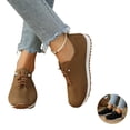 thumbnail image 1 of Willtoo Women’s Orthopedic Dress Shoes Knit Mesh Lace Up Walking Sneakers with Arch Support, Lightweight Breathable Low Top Casual Shoes, Fashion Comfort Daily Footwear, 1 of 6