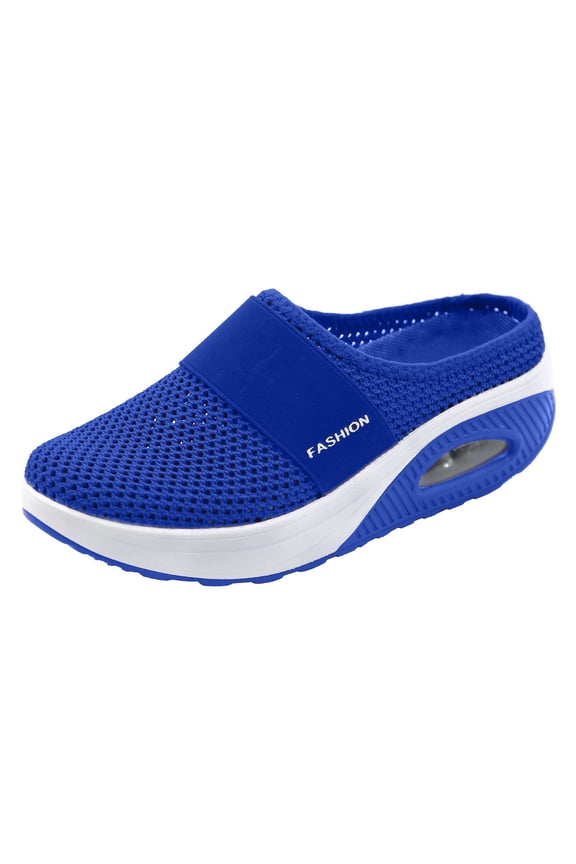 Women's Orthopedic Sneakers, Orthopedic Walking Shoes for Women, Comfortable Air Cushion Orthopedic Sneakers, Orthopedic Slip On Shoes for Women Blue US-5.5(EU-36)