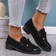 thumbnail image 1 of Willtoo Women's Retro Bowknot Loafers Breathable Slip-On Platform Loafers Chunky Heel Comfortable Round Toe Shoes Low Heel Dressy Walking Work Shoes, 1 of 5