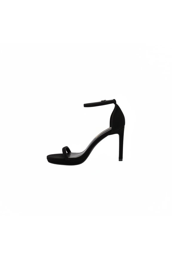 Women's Sexy Single Strap Stiletto High Heel Sandals for Summer Evening & Party Black