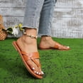thumbnail image 1 of Willtoo Women's Slide Flat Sandals Comfortable Slip On Flip Flop Thong Sandals With Spring Summer Sandals, 1 of 6