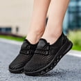 thumbnail image 1 of Willtoo Women’s Slip‑On Mesh Walking Shoes, Elastic Strap Breathable Platform Casual Sneakers, Lightweight Non‑Slip Summer Sport Trainers for Outdoor Travel Shopping Daily Occasions, 1 of 5