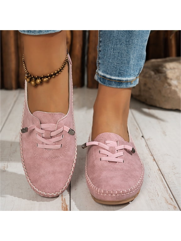 Women's Slip on Orthopedic Loafers, Casual Vintage Comfortable Lightweight Anti Slip Walking Flat Shoes