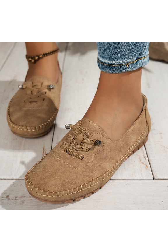 Women's Slip on Orthopedic Loafers, Casual Vintage Comfortable Lightweight Anti Slip Walking Flat Shoes