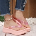 thumbnail image 1 of Willtoo Women's Summer Jelly Flip Flops Sandals Casual Comfortable Thick Sole Sandals for Outdoor Beach Walking and Daily Wear, 1 of 7