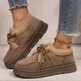 thumbnail image 1 of Willtoo Women's Winter Faux Fur-Lined Slip-On Loafers Plush Shearling Lining for Cold-Weather Warmth, 1 of 5