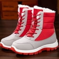 thumbnail image 1 of Willtoo Women's Winter Waterproof Snow Boots Lined Faux Fur Lace Up Platform Non-Slip Casual Warm Shoes, 1 of 5
