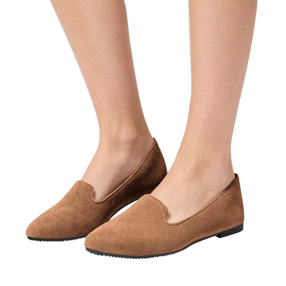 Willtoo Womens Ballet Flats 2026 Pointed Toe Slip-On Dressy Flat Shoes Casual Lightweight Comfortable Business Work Loafer Shoes