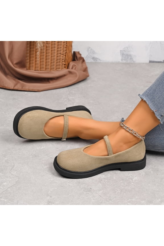 Womens Cotton China MaryJane Shoes Ballerina Ballet Flats Shoes