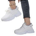 thumbnail image 1 of Willtoo Womens Cozy Lined Sneakers Lace Up Warm Plush Casual Walking Shoes Thick Sole Non Slip Athletic Shoes for Cold Weather, 1 of 5