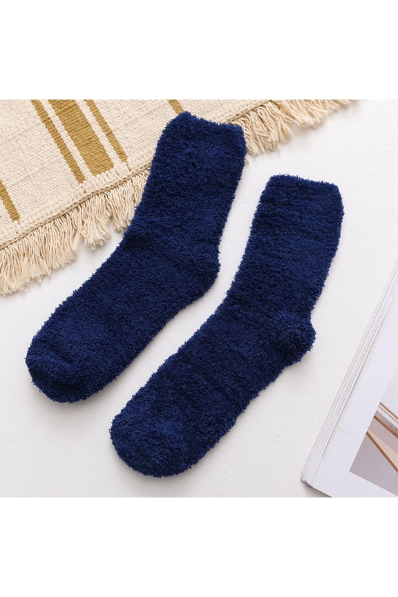 Womens Fuzzy Socks Fluffy Thick Warm Winter Soft Cozy Plush Fleece Cabin House Slipper Socks, 5-9